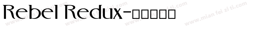 Rebel Redux字体转换